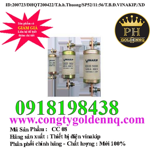 Cầu chảy ống Vinakip 30A-1000A