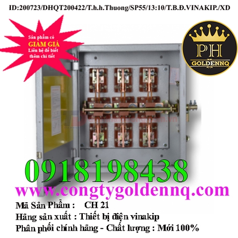 Cầu dao hộp Vinakip 3 pha 3 cực đảo chiều