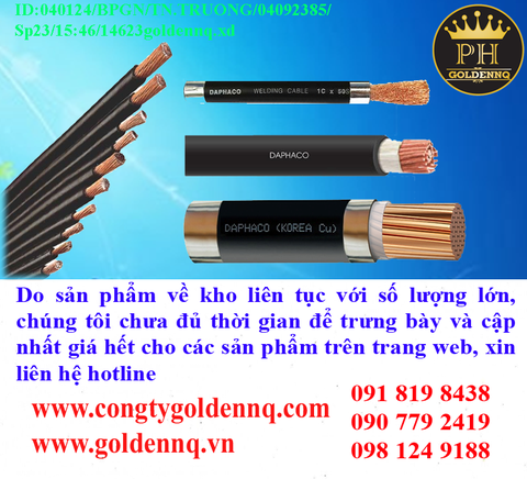 Dây cáp Hàn DAPHACO chính hãng, giá sỉ, phân phối toàn quốc.