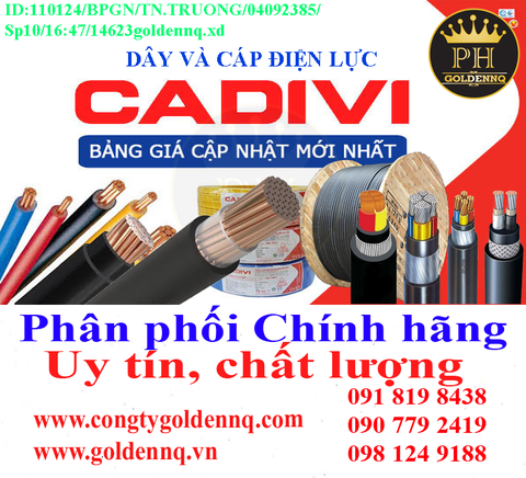 Dây điện lực hạ thế CADIVI chính hãng, giá sỉ, bảo hành, phân phối toàn quốc. Để biết thêm thông tin chi tiết xin vui lòng liên hệ hotline.