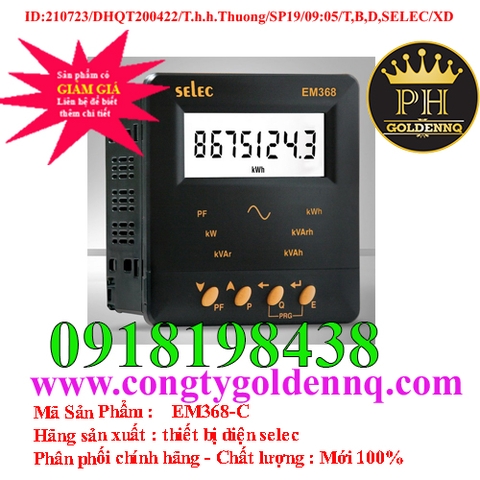 Đồng Hồ Đo Năng Lượng Selec EM368-C