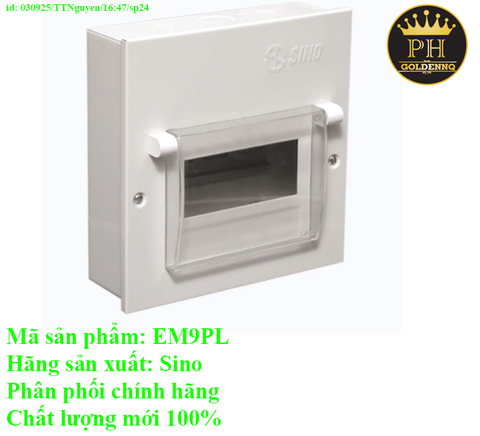 Tủ điện vỏ kim loại 9 đường sino-EM9PL