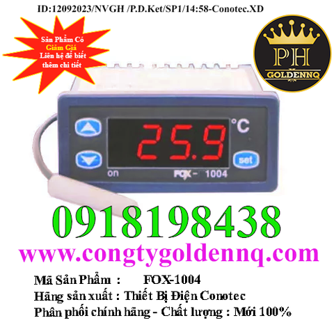 Bộ Điều Khiển Nhiệt Độ Conotec FOX-1004