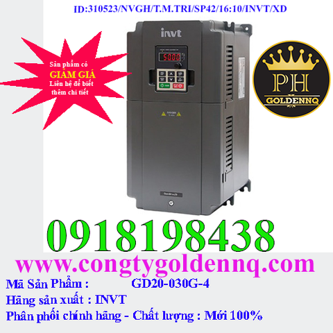 Biến tần INVT GD20-030G-4