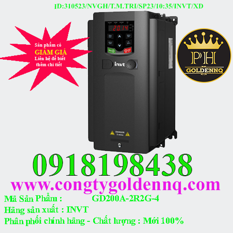 Biến tần INVT GD200A-2R2G-4