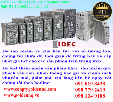 Bộ Nguồn IDec về kho nhiều chưa cập nhật kịp, vui lòng liên hệ hotline để biết thêm thông tin