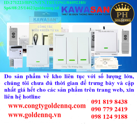 Công tắc điều khiển từ xa Kawasan chính hãng, giá sỉ, phân phối toàn quốc.