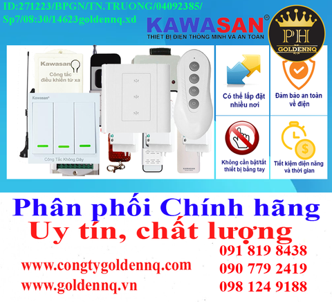 Công tắc điều khiển từ xa Kawasan chính hãng, giá sỉ, bảo hành, phân phối toàn quốc. Để biết thêm thông tin chi tiết xin vui lòng liên hệ hotline.