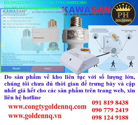 ĐUI ĐÈN CẢM ỨNG Kawasan chính hãng, giá sỉ, bảo hành, phân phối toàn quốc. Để biết thêm thông tin chi tiết xin vui lòng liên hệ hotline.