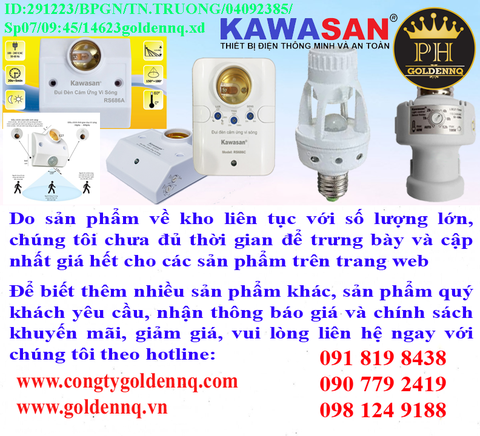 ĐUI ĐÈN CẢM ỨNG Kawasan chính hãng, giá sỉ, phân phối toàn quốc.