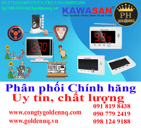Thiết bị gọi phục vụ Kawasan chính hãng, giá sỉ, phân phối toàn quốc.