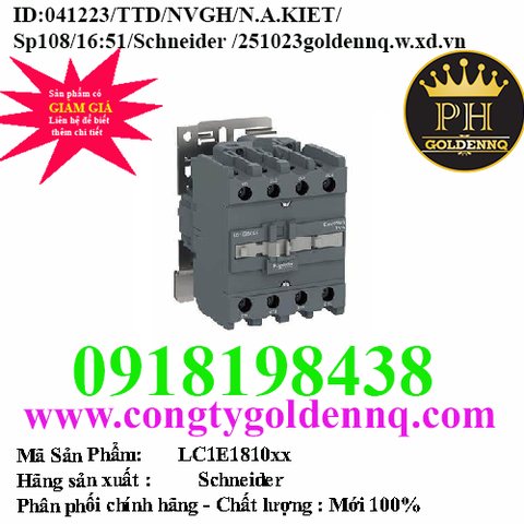 Khởi động từ LC1E1810xx Schneider