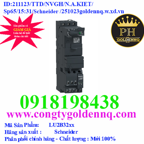 Bộ khởi động mô-tơ LU2B32xx Schneider