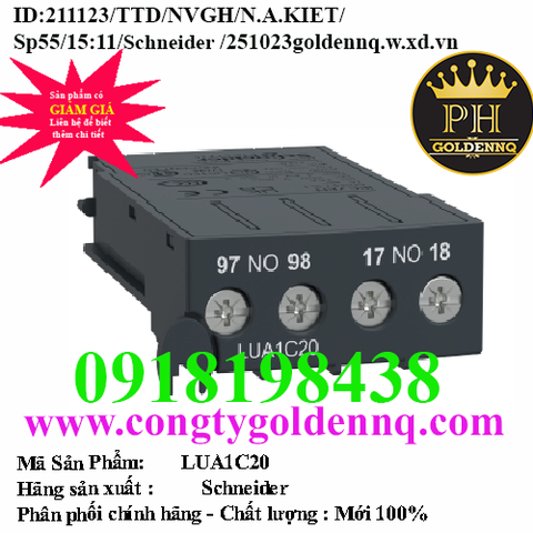 Tiếp điểm báo sự cố/ phụ LUA1C20 Schneider