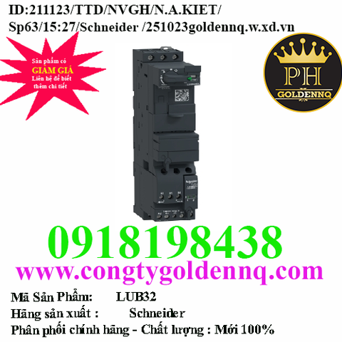 Bộ khởi động mô-tơ LUB32 Schneider