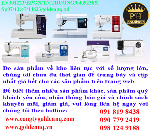 Máy may - Máy thêu chính hãng, giá sỉ, phân phối toàn quốc.