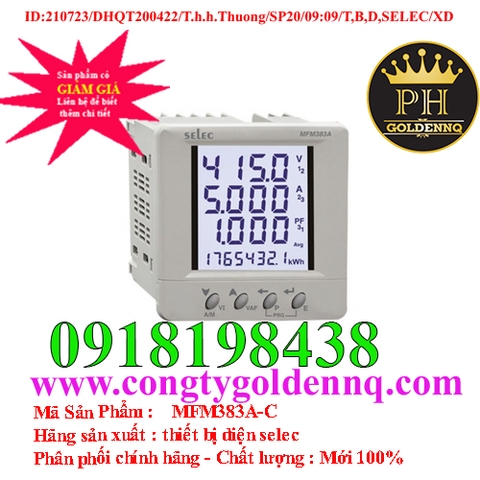 Đồng Hồ Đo Đa Năng Selec MFM383A-C