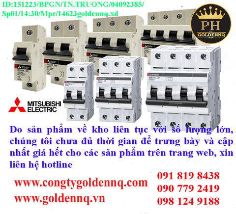 Do sản phẩm MCCB Mitsubishi - cầu dao dạng tép về kho liên tục với số lượng lớn, chúng tôi chưa kịp thời cập nhật sản phẩm và giá, xin vui lòng liên hệ hotline để được tư vấn.