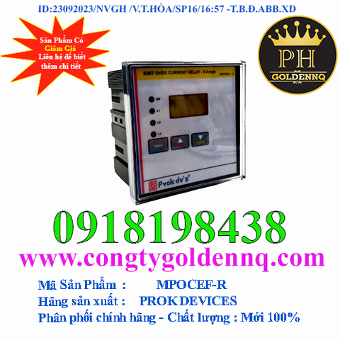 Relay kết hợp quá dòng, chạm đất MPOCEF-R