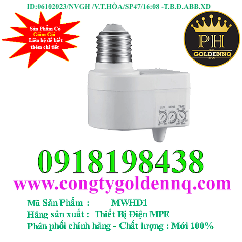 ĐUÔI ĐÈN CẢM BIẾN MICROWAVE MWHD1