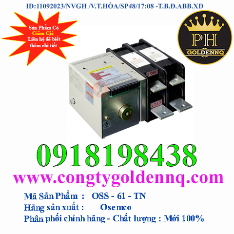 Bộ chuyển nguồn ATS Osemco 2 pha 100A-600A