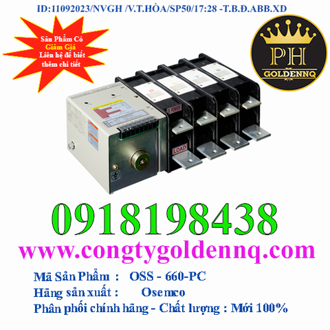 Bộ chuyển nguồn ATS Osemco 4 pha 100A-6300A