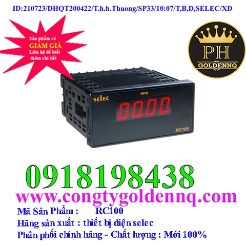 Bộ Hiển Thị Tốc Độ Selec RC100