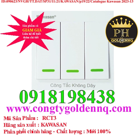 Công tắc điều khiển từ xa Kawasan RCT3