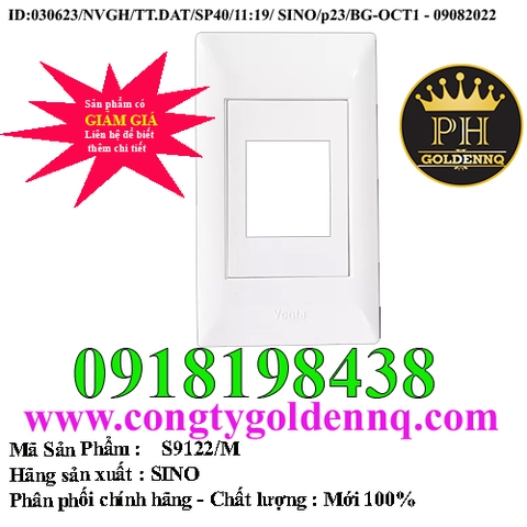 MẶT NHỰA CHỨA 2 MCB KIỂU M S9122/M