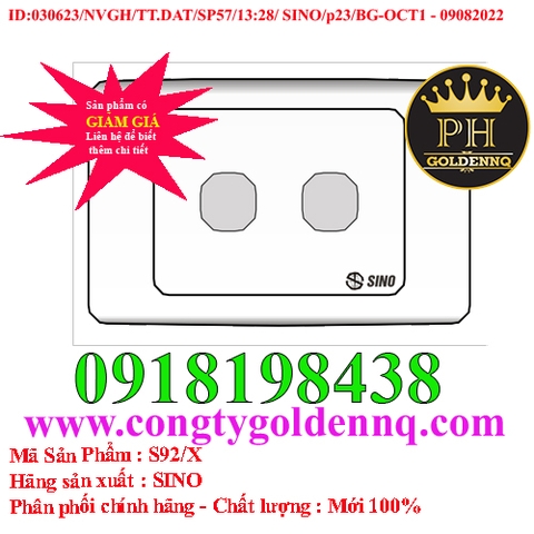 Mặt 2 lỗ – Sino Vanlock – S92/X