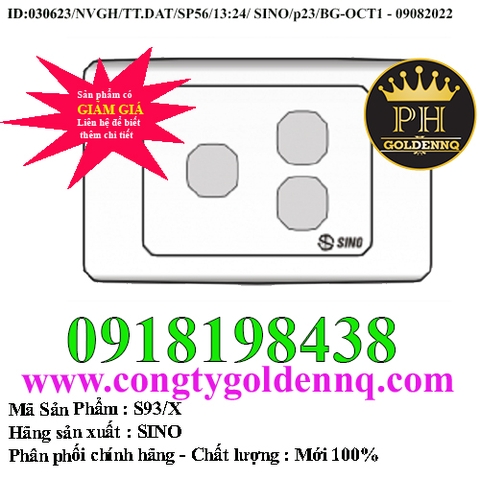 Mặt 3 lỗ – Sino Vanlock – S93/X