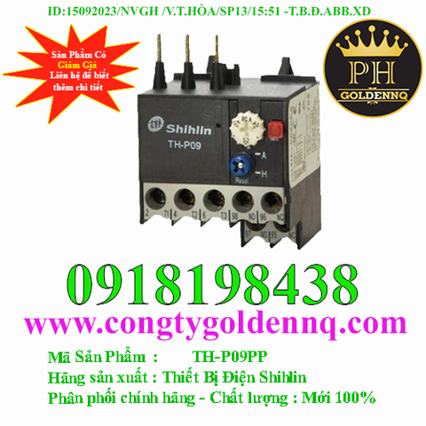 RƠ LE NHIỆT (CÓ THANH ĐỒNG KẾT NỐI) - OVERLOAD TH-P09PP