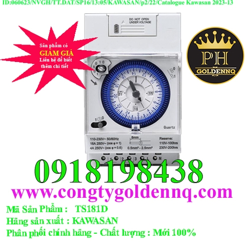 Công tắc thời gian Kawasan TS181D