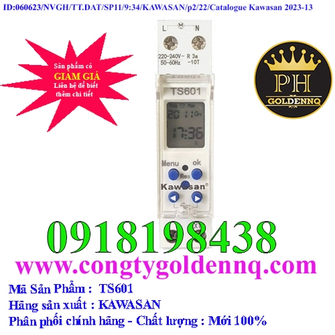 Công tắc hẹn giờ thanh ray Kawasan TS601