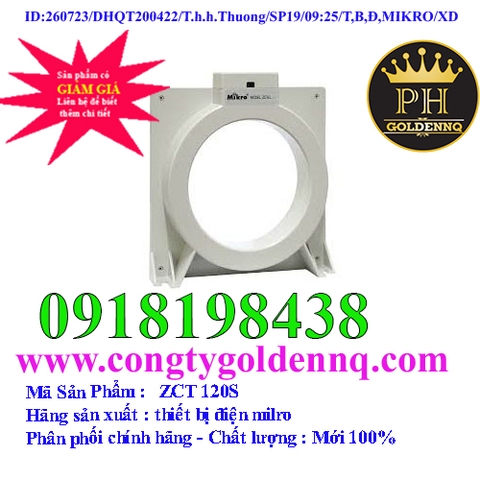 Biến dòng thứ tự không ZCT Mikro ZCT 120S