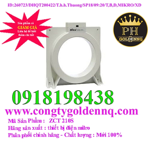 Biến dòng thứ tự không ZCT Mikro ZCT 210S