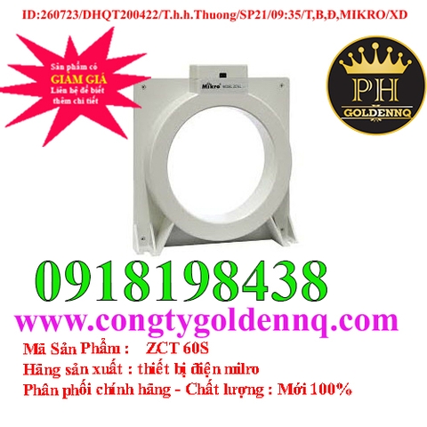 Biến dòng thứ tự không ZCT Mikro ZCT 60S
