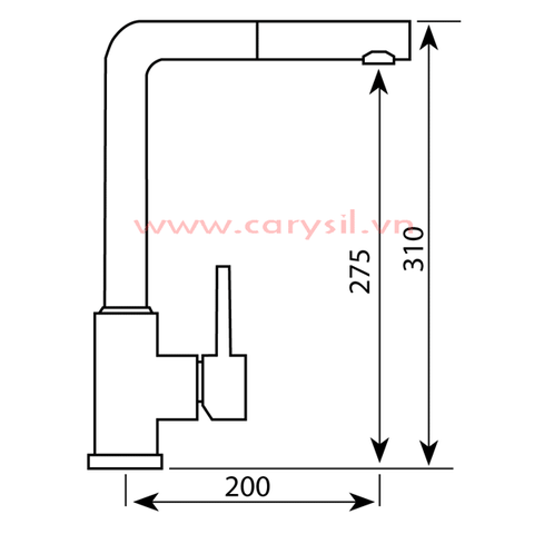 Vòi Rửa I-2385 Thương Hiệu CARYSIL