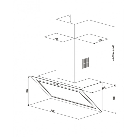 MÁY HÚT MÙI DLV 998 BK BLACK