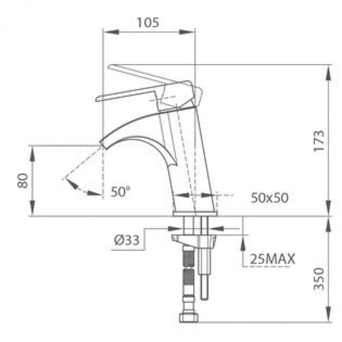 Vòi LAVABO NEXOS (Cổ thấp)
