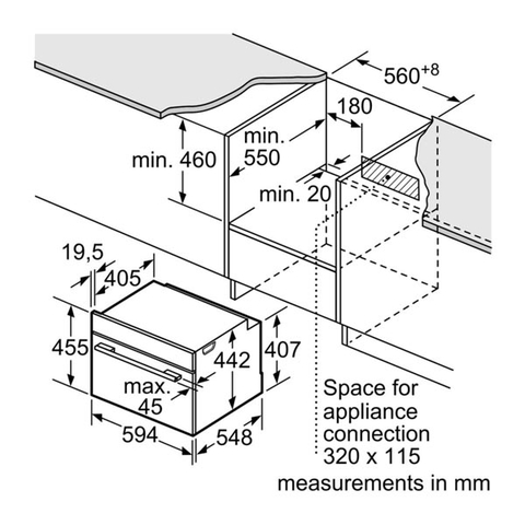 Lò Nướng Kết Hợp Lò Vi Sóng  BOSCH CMG633BB1