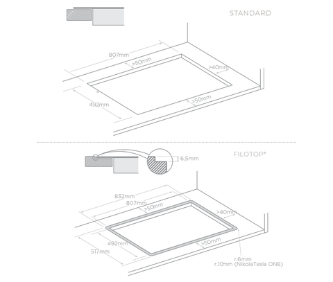 Bếp Từ Kết Hợp Hút Mùi Nikola TESLA SWITCH