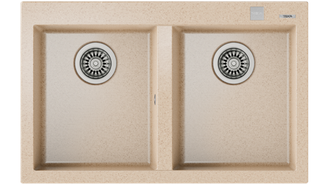 Chậu Đá Teka Forsquare 2B 790 TG (Màu Beige)