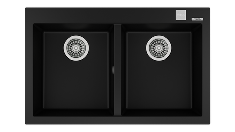 Chậu Đá Teka Forsquare 2B 790 TG (Màu đen)