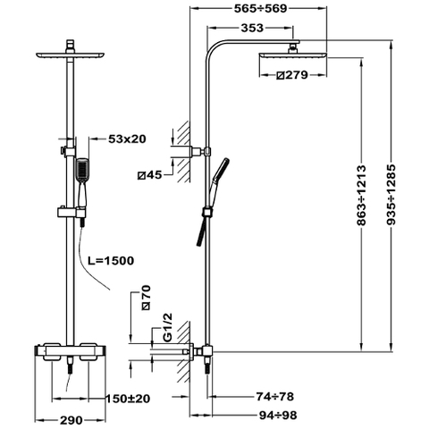 Sen Tắm Vòi TEKA FORMENTERA