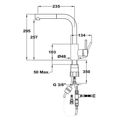Vòi Rửa Chén Pull-Out Teka ARN 938