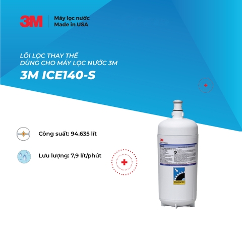 Lõi Thay Cho Máy Lọc Nước 3M ICE140-S (MÃ HF40-S)