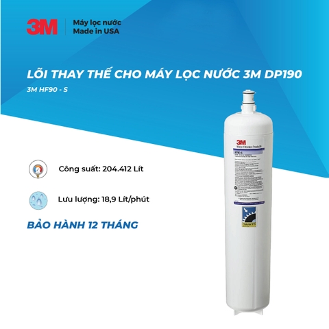 Lõi Thay Cho Máy Lọc Nước Công Suất Lớn 3M ICE190-S (MÃ HF90-S)
