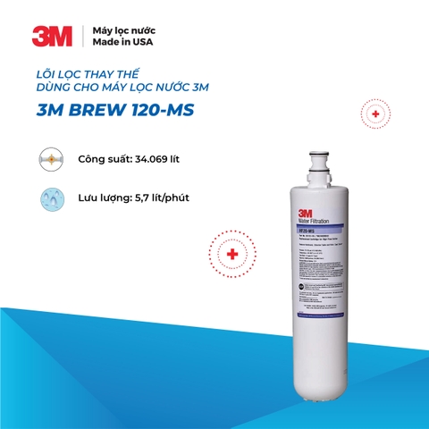 Lõi Thay Cho Máy Lọc Nước 3M BREW120-MS (MÃ HF20-MS)