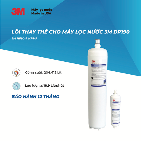 Lõi Thay Cho Máy Lọc Nước 3M DP190 (3M HF90 & HF8-S)